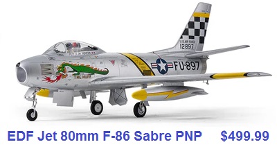 fms 80mm EDF F-86 Sabre PNP